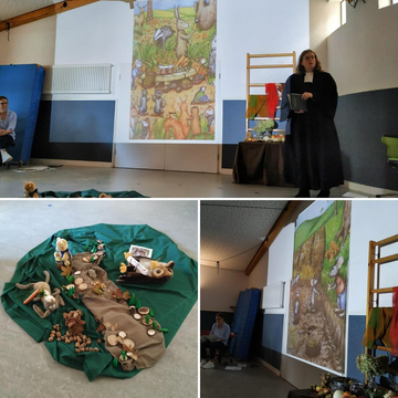 Die Kinder der Kita Kleiner Leuchturm in Emlichheim feierten einen Erntedankgottesdienst, in der das Teilen eine...